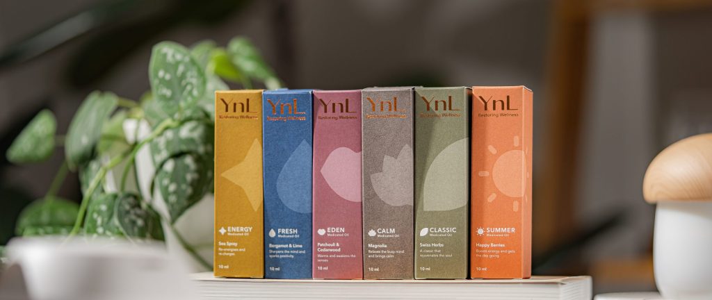 YnL Aromatherapy Oil full range made in Singapore botanical aromatherapy oil collection