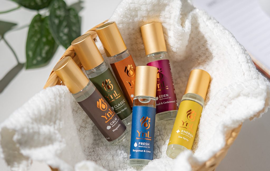 YnL Aromatherapy Oil full range made in Singapore botanical aromatherapy oil collection