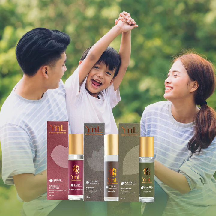 YnL Nature’s Delight Bundle aromatherapy oil made in Singapore botanical wellness set
